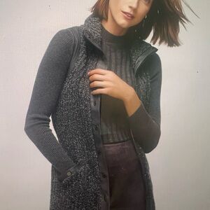 White House Black Market Boucke Coated Sweater Vest